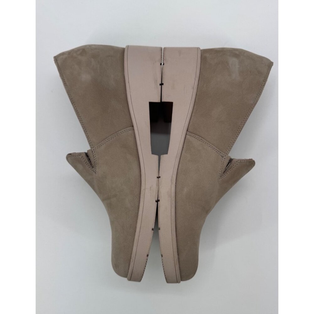 Abeo Horizon Taupe Leather Slip-On Wedge Shoes Size 11 - Picture 6 of 10